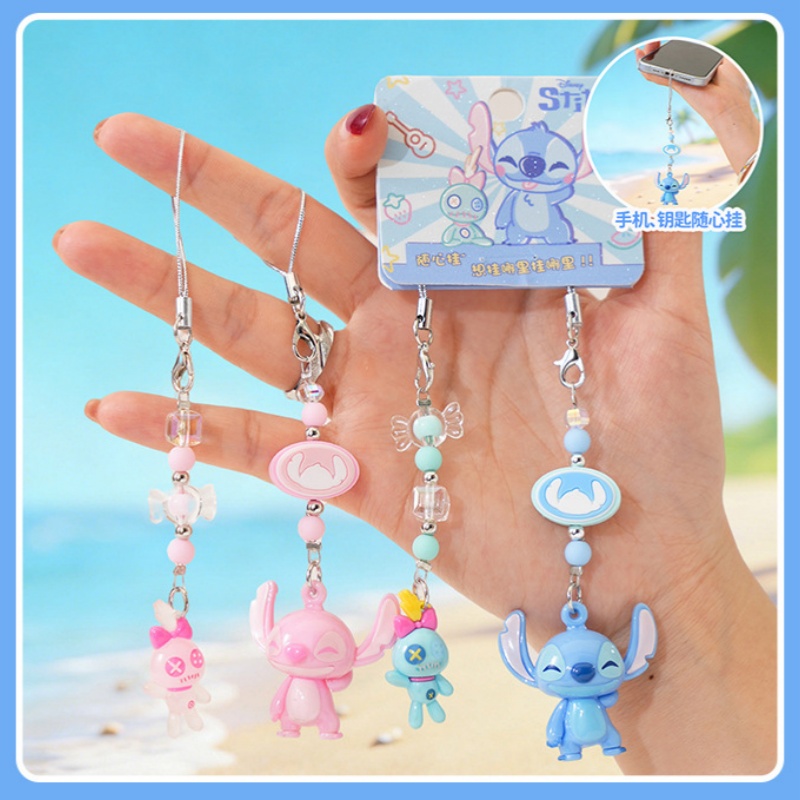Phone Accessories Ideas - Chaveiro Original Disney Stitch e Boo-Boo: