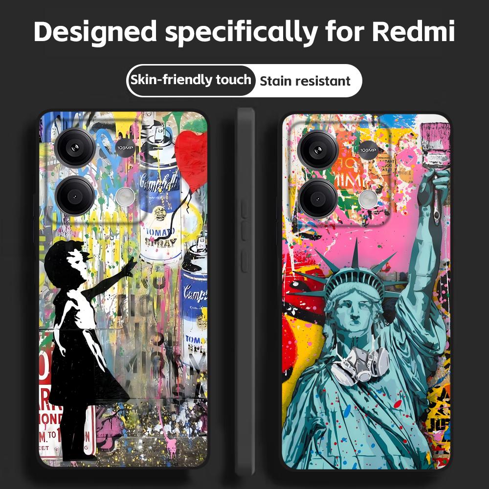 X Phone Accessories - Banksy graffiti arte caso de telefone