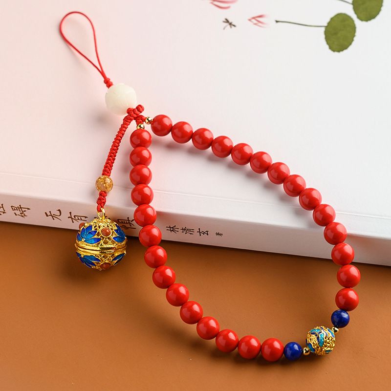 Phone Accessories Ideas - Criativo cinábrio curto vermelho sorte telefone