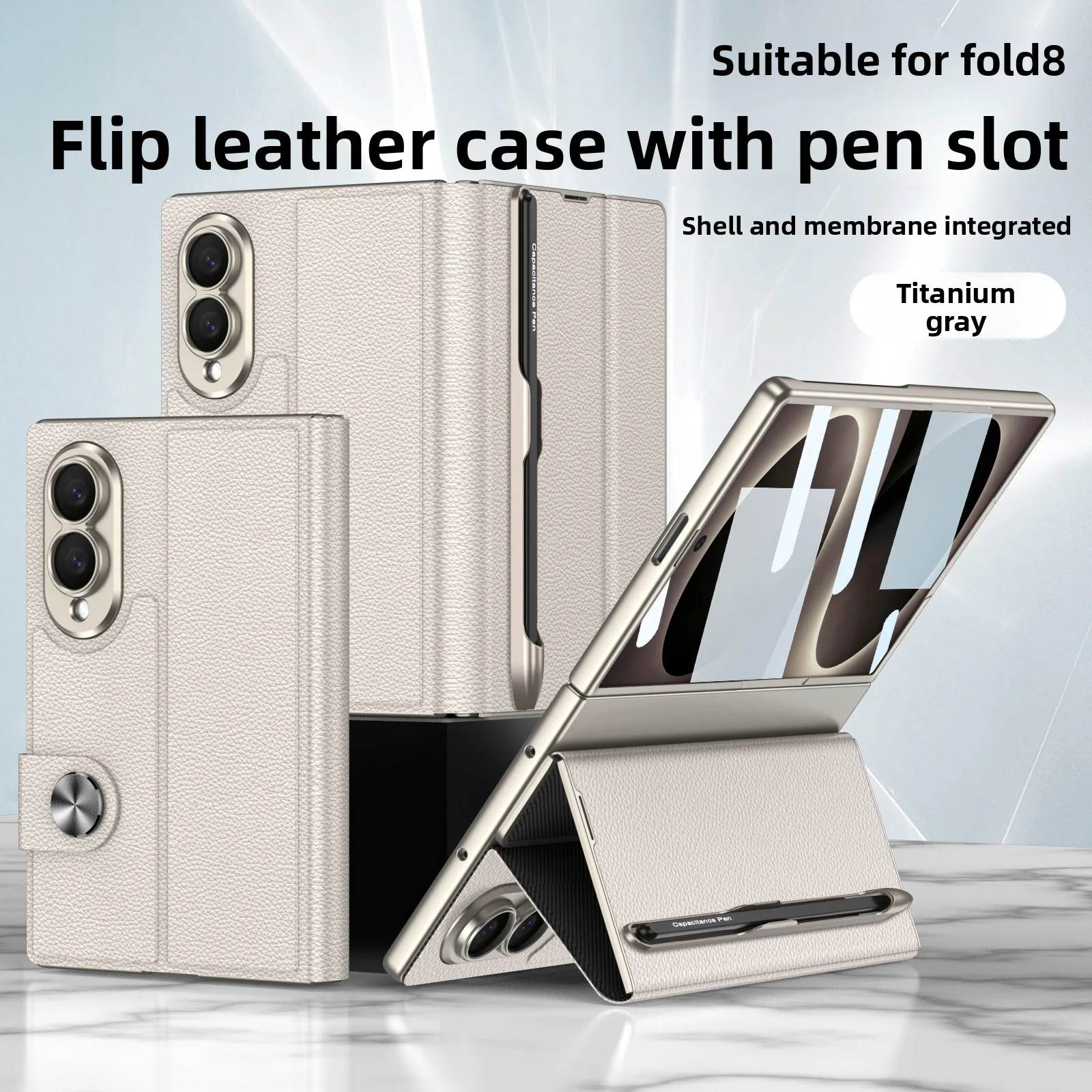 Tempered Glass Screen - Capa de Couro Luxuosa para Samsung