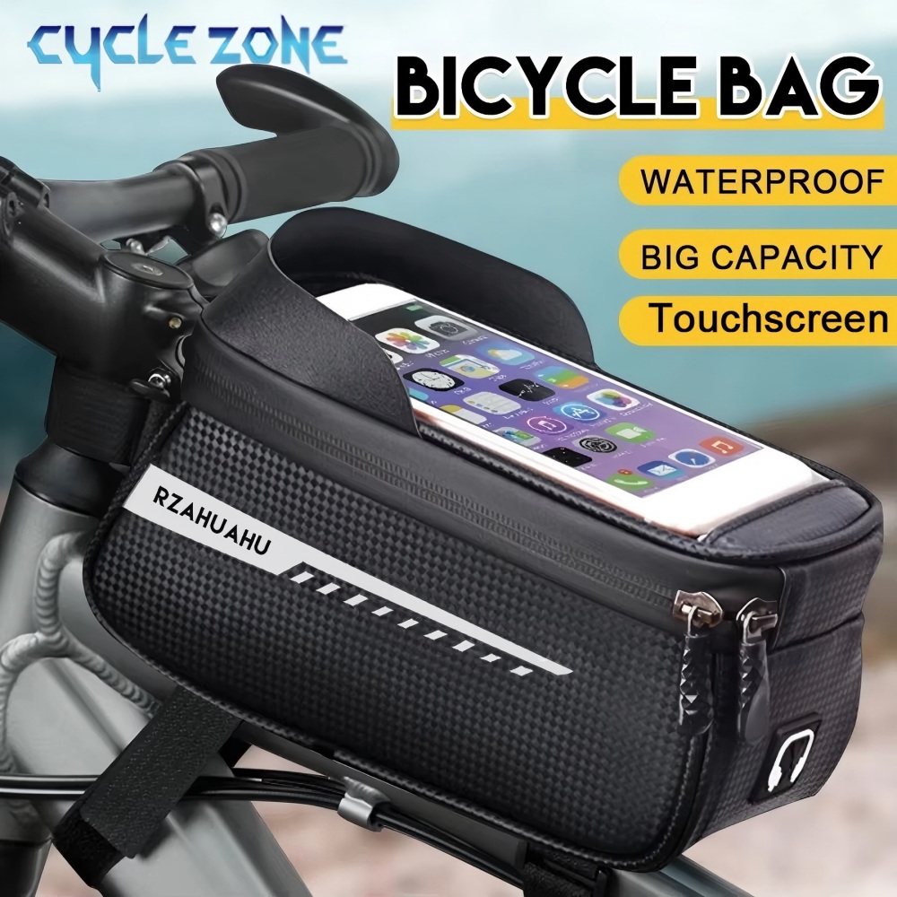 Phone Zone Accessories - Bolsa de Quadro Dianteiro para Bicicleta,