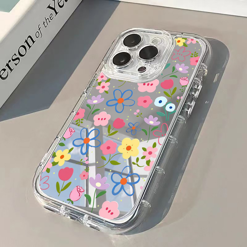 X Phone Accessories - Capa de Celular Estilo Coreano Floral