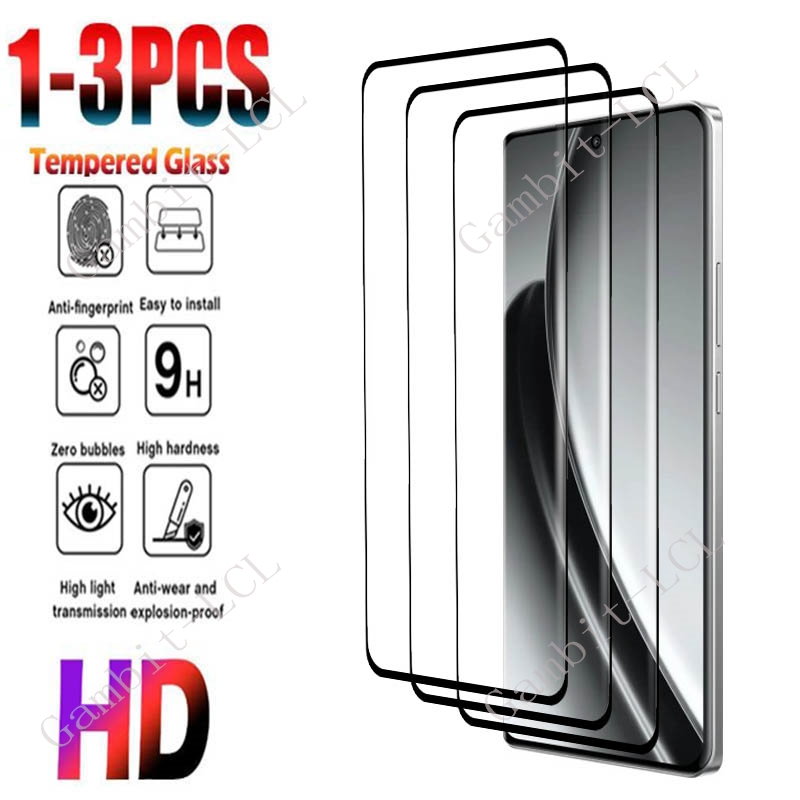 1-3 pçs 3d curvo vidro tempera - Realme Gt 6 avaliação e preço