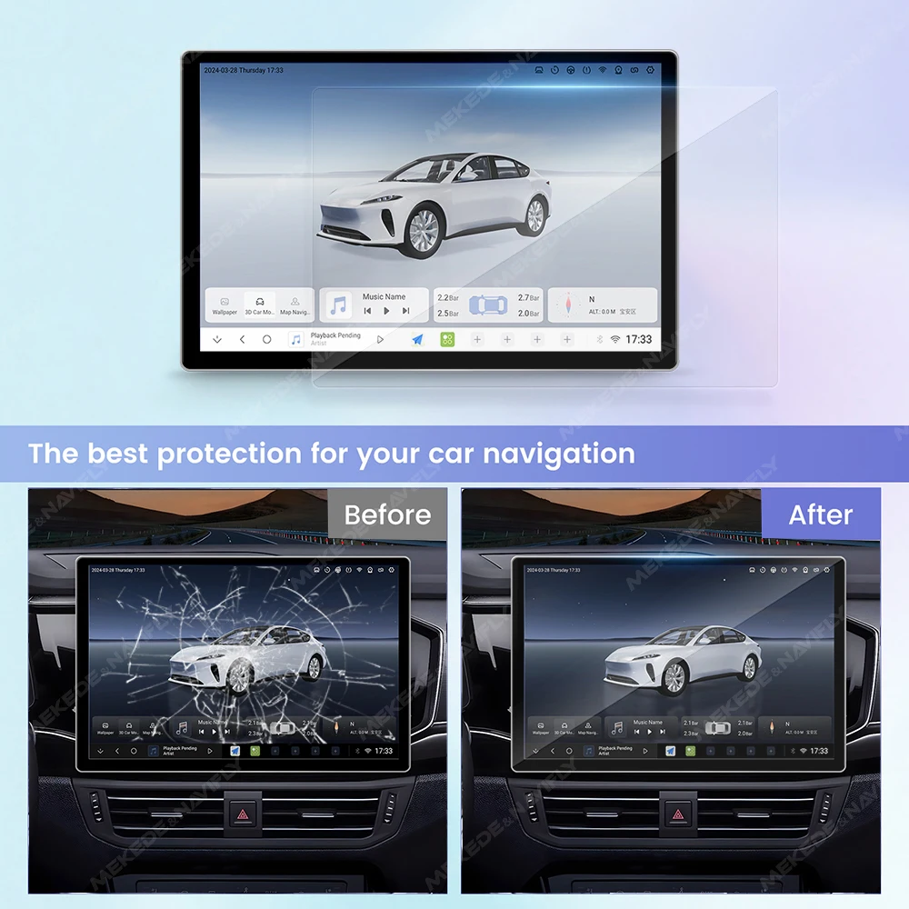 Para 11.5 13 Polegada rádio vi - Tempered Glass Screen avaliação e preço