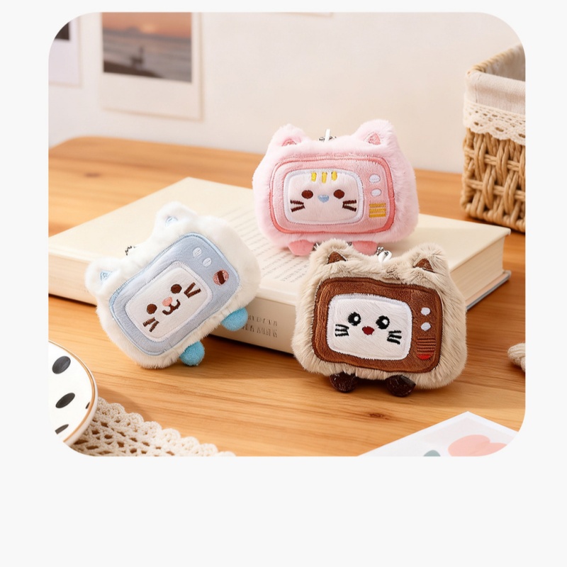 Chaveiro de pelúcia de gato fo - Phone Accessories Ideas avaliação e preço